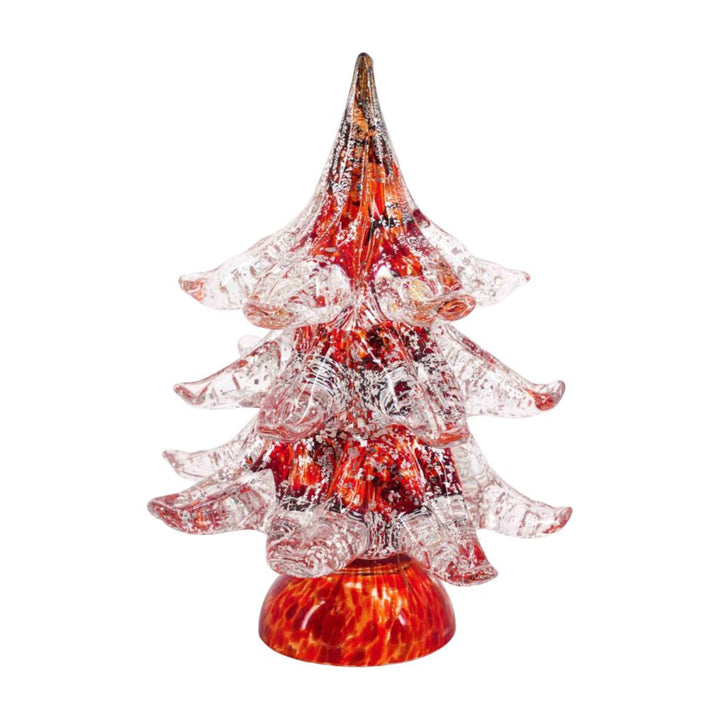 Christmas Tree with 24k gold or silver leaf wavemuranoglass