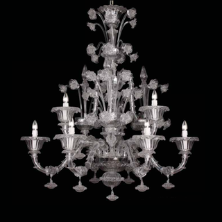 Wave Murano Glass Corelli Chandelier - an elegant handcrafted Murano glass chandelier, showcasing intricate designs and vibrant colors to illuminate your space with style and sophistication