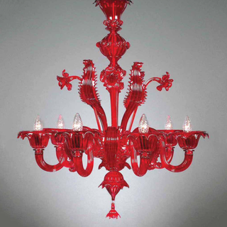 Wave Murano Glass Donizzetti Chandelier - an elegant handcrafted Murano glass chandelier, showcasing intricate designs and vibrant colors to illuminate your space with style and sophistication