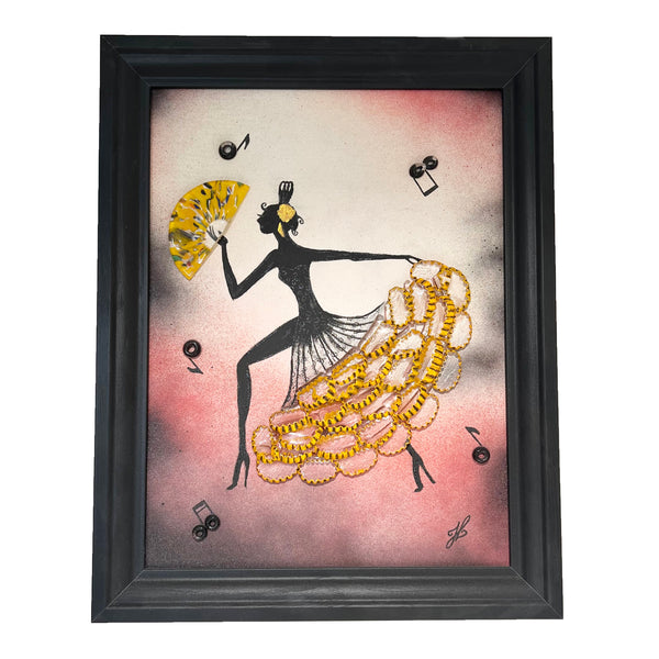 "Flamenco" - Murano Glass Artwork by Giorgio and Lara Grosselle