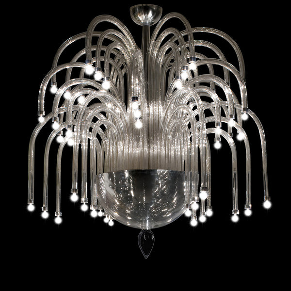 Wave Murano Glass Fontana Chandelier - an elegant handcrafted Murano glass chandelier, showcasing intricate designs and vibrant colors to illuminate your space with style and sophistication