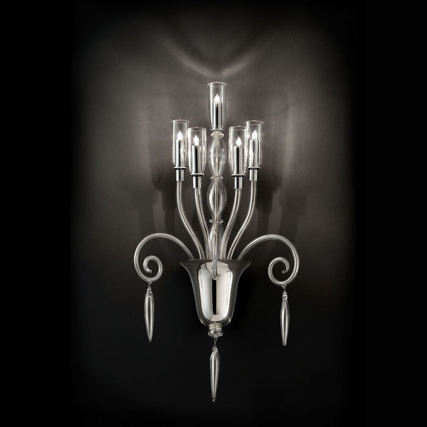 Wave Murano Glasgow Giza Chandelier - an elegant handcrafted Murano glass chandelier, showcasing intricate designs and vibrant colors to illuminate your space with style and sophistication