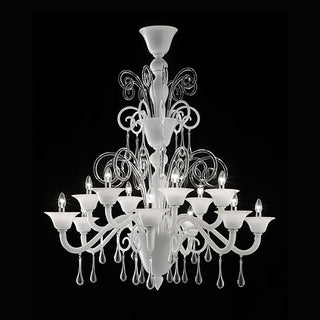 Wave Murano Glass Instabul Chandelier - an elegant handcrafted Murano glass chandelier, showcasing intricate designs and vibrant colors to illuminate your space with style and sophistication