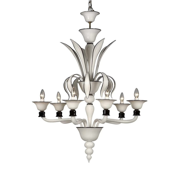 Wave Murano Glass Kiev Chandelier - an elegant handcrafted Murano glass chandelier, showcasing intricate designs and vibrant colors to illuminate your space with style and sophistication