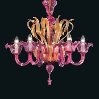 Wave Murano Glass Mozart Chandelier - an elegant handcrafted Murano glass chandelier, showcasing intricate designs and vibrant colors to illuminate your space with style and sophistication