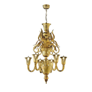 Wave Murano Glass Parigi Chandelier - an elegant handcrafted Murano glass chandelier, showcasing intricate designs and vibrant colors to illuminate your space with style and sophistication