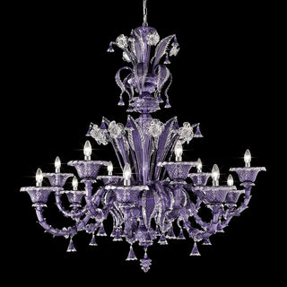 Wave Murano Glass Pergolesi Chandelier - an elegant handcrafted Murano glass chandelier, showcasing intricate designs and vibrant colors to illuminate your space with style and sophistication