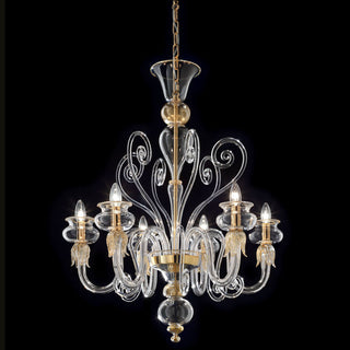 Wave Murano Glass Sibelius Chandelier - an elegant handcrafted Murano glass chandelier, showcasing intricate designs and vibrant colors to illuminate your space with style and sophistication