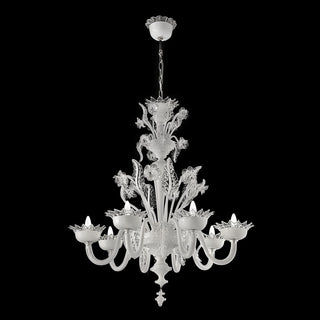 Wave Murano Glass Schuman Chandelier - an elegant handcrafted Murano glass chandelier, showcasing intricate designs and vibrant colors to illuminate your space with style and sophistication