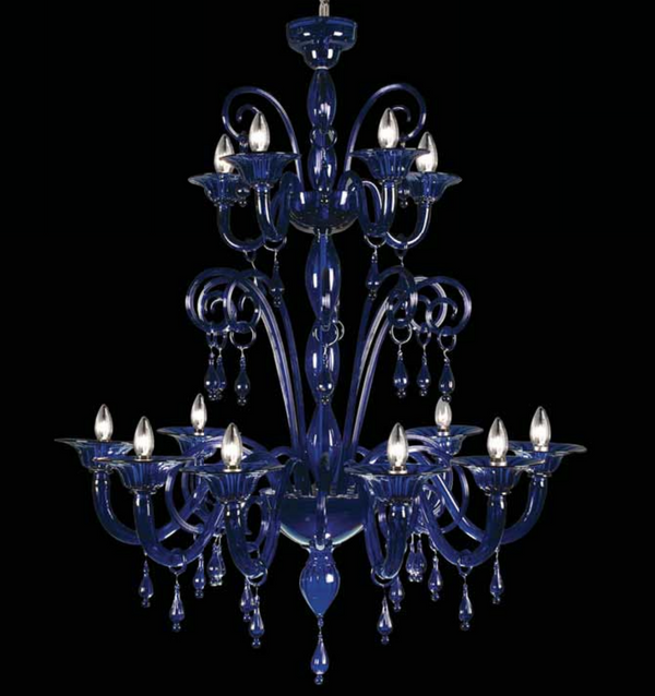 Wave Murano Glass Segovia Chandelier - an elegant handcrafted Murano glass chandelier, showcasing intricate designs and vibrant colors to illuminate your space with style and sophistication