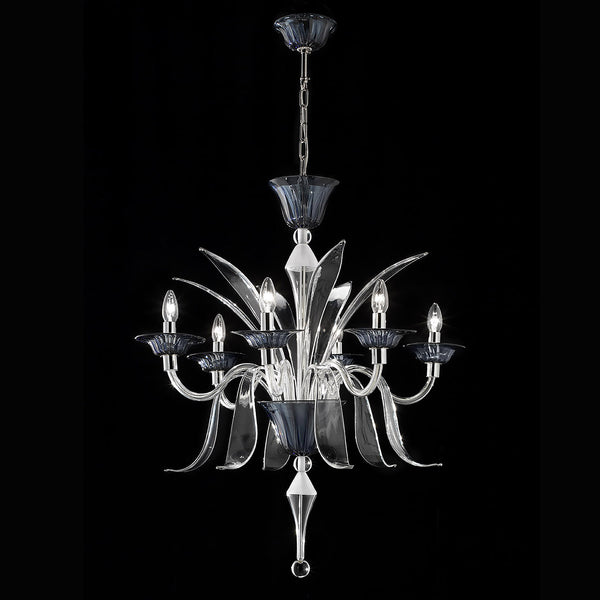 Wave Murano Glass Shangai Chandelier - an elegant handcrafted Murano glass chandelier, showcasing intricate designs and vibrant colors to illuminate your space with style and sophistication