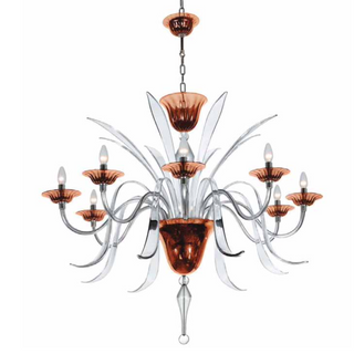Wave Murano Glass Shangai Chandelier - an elegant handcrafted Murano glass chandelier, showcasing intricate designs and vibrant colors to illuminate your space with style and sophistication