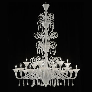 Wave Murano Glass Stars of Instanbul Chandelier - an elegant handcrafted Murano glass chandelier, showcasing intricate designs and vibrant colors to illuminate your space with style and sophistication