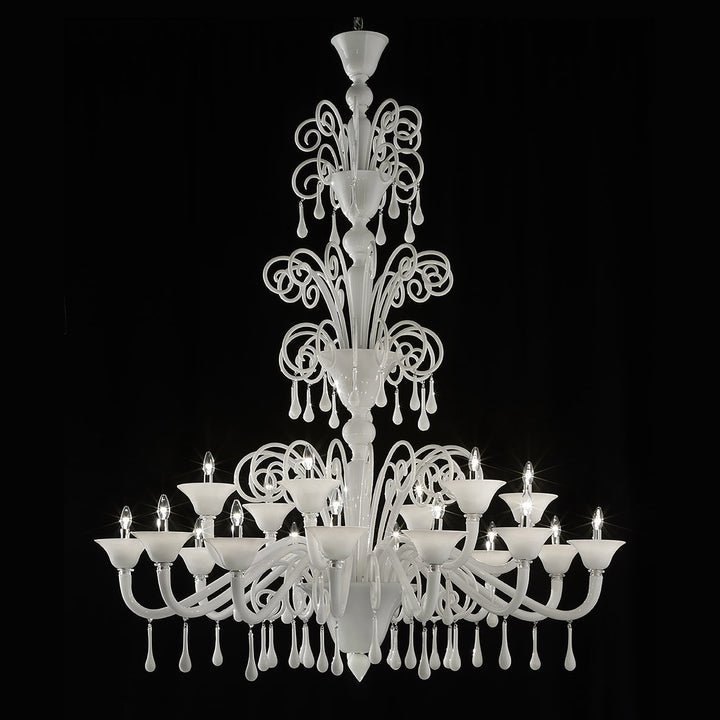 Wave Murano Glass Stars of Instanbul Chandelier - an elegant handcrafted Murano glass chandelier, showcasing intricate designs and vibrant colors to illuminate your space with style and sophistication