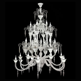 Wave Murano Glass Versailles Chandelier - an elegant handcrafted Murano glass chandelier, showcasing intricate designs and vibrant colors to illuminate your space with style and sophistication