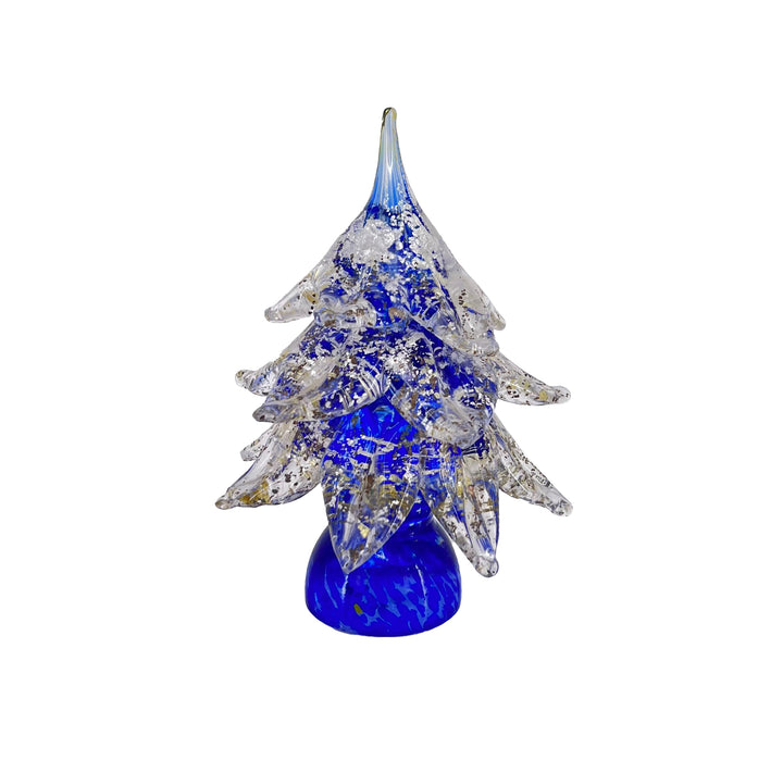 Christmas Tree with 24k gold or silver leaf wavemuranoglass