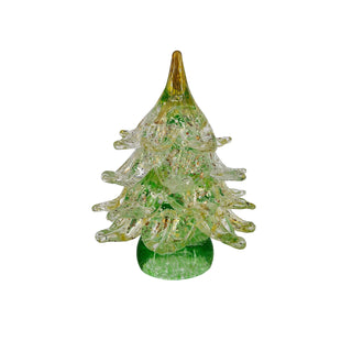 Christmas Tree with 24k gold or silver leaf wavemuranoglass